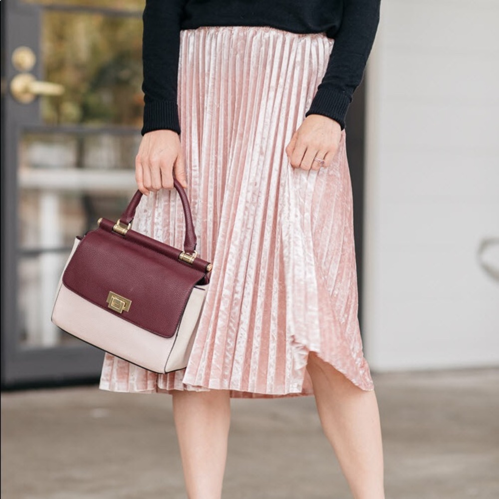 A new day velvet pink skirt